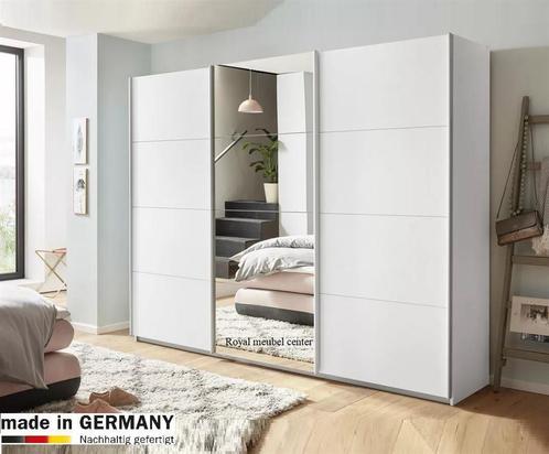 Schuifdeur kledingkast XL 3 Deuren Spiegel Metalic grijs Hou, Huis en Inrichting, Kasten | Kledingkasten, Nieuw, 200 cm of meer