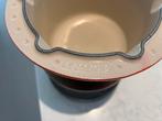 Le Creuset Fonduepan met Brander, Huis en Inrichting, Keuken | Potten en Pannen, Gebruikt, Gietijzer, Overige typen, Ophalen of Verzenden