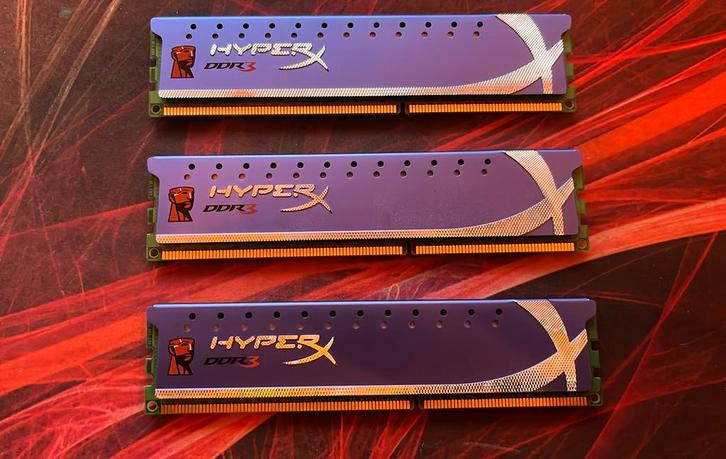 6GB DDR3 1600Mhz Desktop Werkgeheugen (3x 2GB), Computers en Software, RAM geheugen, Zo goed als nieuw, Desktop, 8 GB, DDR3, Ophalen of Verzenden