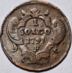 Zeldzaam Gorizia 1 Soldo 1791 - Leopold II, Ophalen of Verzenden, Losse munt