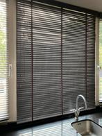 Bruine houten luxaflex, met bruine houten afdekbak erop, Ophalen, Bruin, 100 tot 150 cm, 100 tot 150 cm