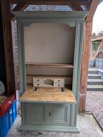 Prachtige secretaire/buffetkast  olijfgroen, Ophalen, Zo goed als nieuw