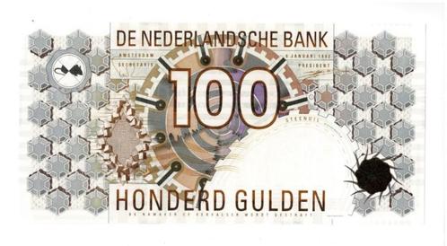 Nederland 100 Gulden 1992 Steenuil UNC, Postzegels en Munten, Bankbiljetten | Nederland, Los biljet, 100 gulden, Ophalen of Verzenden