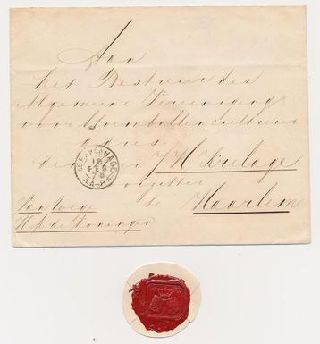 Envelop Dienst Koninklijk Huis 1875 - Koning Willem III beschikbaar voor biedingen