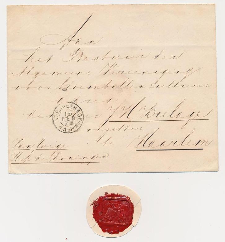 Envelop Dienst Koninklijk Huis 1875 - Koning Willem III, Verzamelen, Koninklijk Huis en Royalty, Overige typen, Nederland, Verzenden