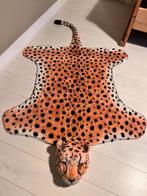 Panter / luipaard vloerkleed met kop, kinderkamer, Ophalen, 100 tot 150 cm, Bruin, Zo goed als nieuw