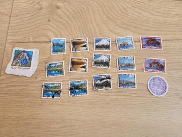 16 Postzegels New Zealand/ Nieuw Zeeland ~ TH7209 beschikbaar voor biedingen