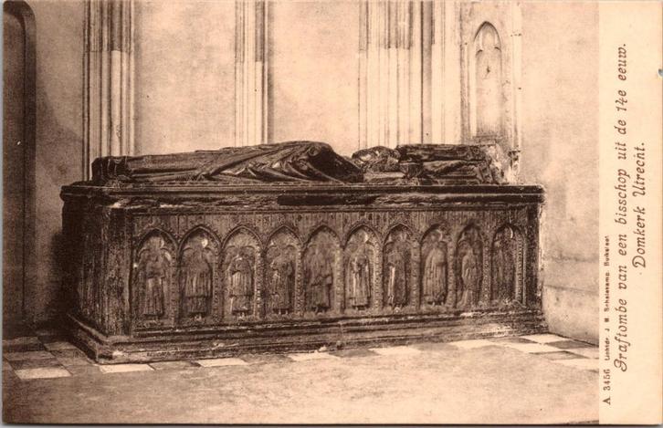 Utrecht - Domkerk Graftombe van een bisschop, Verzamelen, Ansichtkaarten | Nederland, Ongelopen, Utrecht, Voor 1920, Verzenden