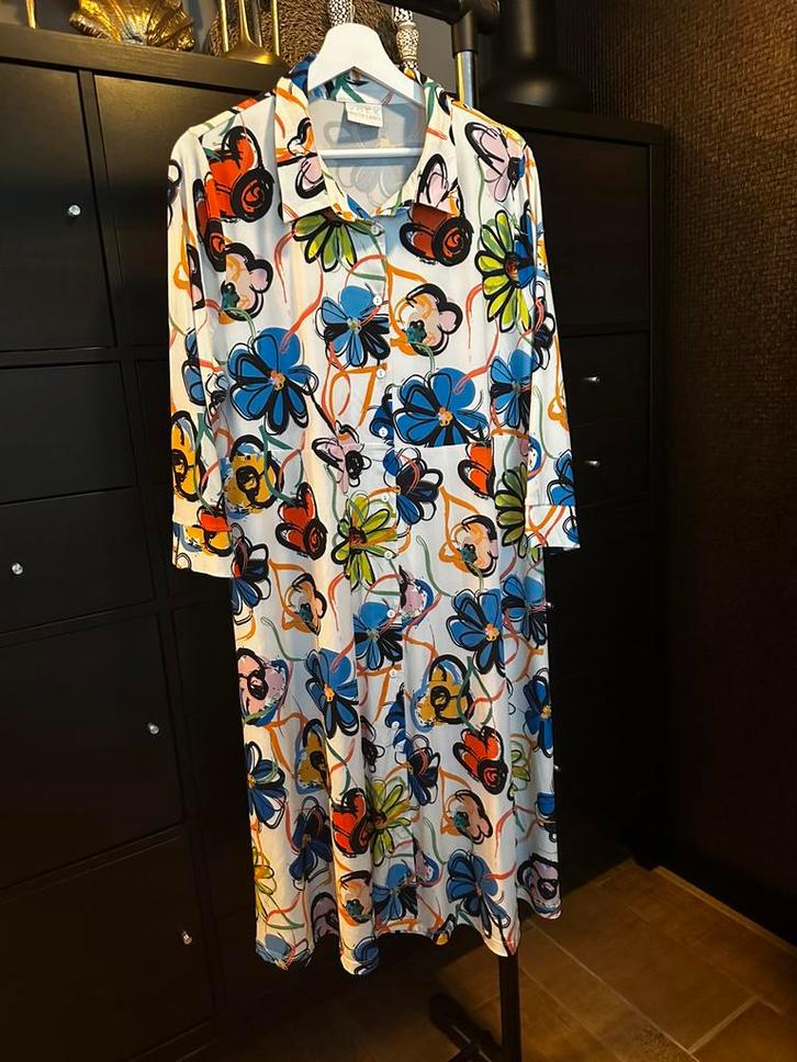 Yoek jurk 46/48, Kleding | Dames, Jurken, Zo goed als nieuw, Maat 46/48 (XL) of groter, Zwart, Onder de knie, Ophalen of Verzenden
