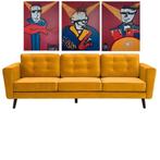 groot drieluik herman brood stijl, Antiek en Kunst, Kunst | Schilderijen | Modern, Verzenden