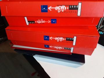 Doos met postzegelalbums nederland collectie post beschikbaar voor biedingen