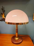 Vintage Temde Leuchten Tafellamp Bureaulamp Teak Messing, Huis en Inrichting, Lampen | Tafellampen, Ophalen, Nvt, Minder dan 50 cm