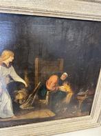 Religieuze olieverfschilderij - olie schilderij - engel, Antiek en Kunst, Ophalen of Verzenden