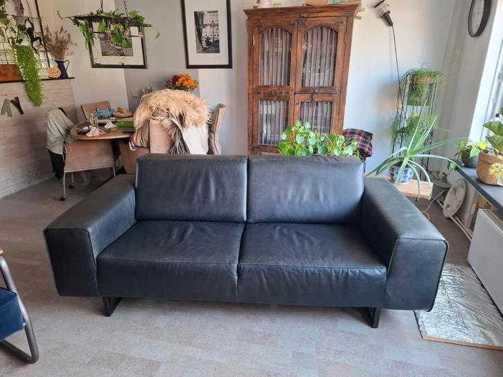 Leren bank van Lederland., Huis en Inrichting, Banken | Bankstellen, Gebruikt, 75 tot 100 cm, Leer, Ophalen