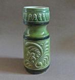 VEB Gräfenroda 122-24 vintage vaas groen bloem West-Germany, Huis en Inrichting, Woonaccessoires | Vazen, Gebruikt, Aardewerk of Porselein