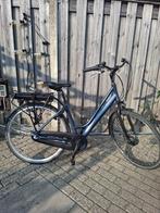 Elektrische fiets – mat blauw – Shimano Nexus versnellingen, Ophalen, Gebruikt, 50 km per accu of meer, Overige merken