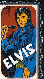 Sticker: Elvis Presley (Blauw pak), Verzenden, Zo goed als nieuw, Bedrijf of Vereniging