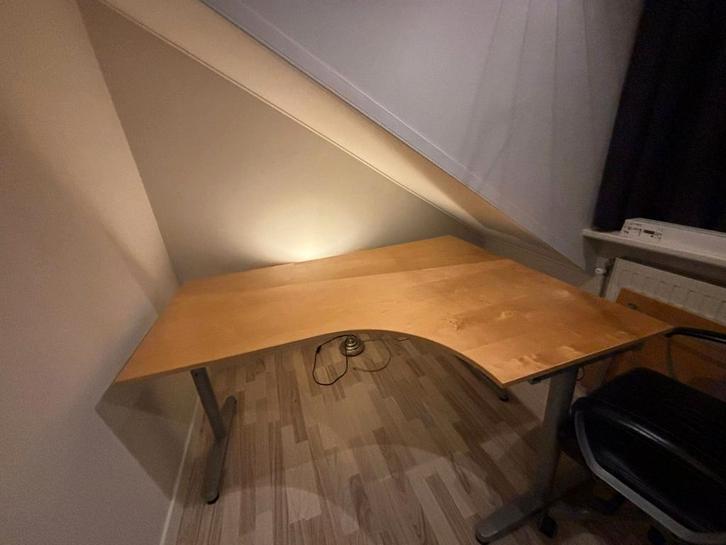 Hoekbureau Galant met verlengstuk 160x120 cm, Huis en Inrichting, Bureaus, Gebruikt, Bureau, Ophalen of Verzenden