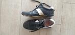 Herenschoenen leren sneakers maat 41 zwart wit Humberto, Zwart, Ophalen of Verzenden, Sneakers of Gympen, Gedragen