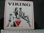 sticker viking logo sigaretten babe pin-up vintage, Verzamelen, Verzenden, Zo goed als nieuw, Merk