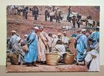Marokko - Berbermarkt - jaren zeventig, Verzamelen, Ansichtkaarten | Buitenland, Ophalen of Verzenden, 1960 tot 1980, Gelopen