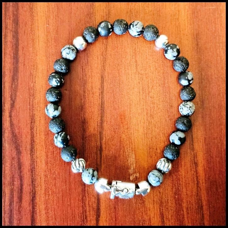 SPIRIT BEAD MINI SNOWFLAKE maat E   Buddha to Buddha armband, Sieraden, Tassen en Uiterlijk, Armbanden, Zo goed als nieuw, Zilver