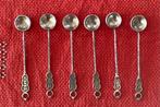 6 vintage Turkse zilveren koffie/theelepeltjes, Ophalen of Verzenden