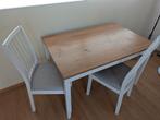 Ikea Lerhamn eettafel en 2 stoelen, Huis en Inrichting, Complete eetkamers, Ophalen, Gebruikt, 4 tot 6 stoelen