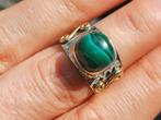 Vanoli 925 zilveren ring met malachiet maat 16,75, Sieraden, Tassen en Uiterlijk, Daiva1973@hotmail.com, Vanoli, Amsterdam, Nieuw
