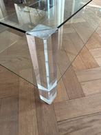 Salontafel glas BOR design the Hague, Huis en Inrichting, Ophalen, 75 cm of meer, Rechthoekig, Glas