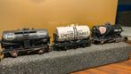 3 Engelse Ketelwagons, Overige merken, Gebruikt, Gelijkstroom, Wagon