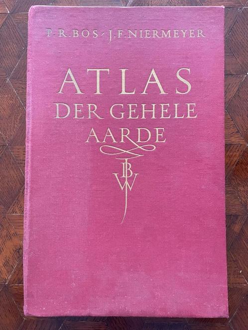 1951 Atlas Der Gehele Aarde, Boeken, Atlassen en Landkaarten, Gelezen, Overige atlassen, Wereld, 1800 tot 2000, Ophalen of Verzenden