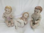 Biscuit Porselein Piano Baby's - Set van 3 - 20 cm., Ophalen of Verzenden