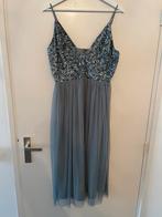 Cocktail/ galajurk met pailletten maat L, Ophalen of Verzenden, Zo goed als nieuw, Overige kleuren, Galajurk