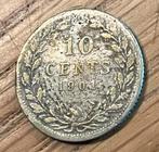 10 Cent 1901 Wilhelmina - Zilver, Postzegels en Munten, Munten | Nederland, Zilver, Ophalen of Verzenden, 10 cent, Koningin Wilhelmina