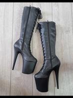 Pleaser Flamingo matzwart. Maat US 10/ EU 40, Kleding | Dames, Schoenen, Hoge laarzen, Verzenden, Zwart, Nieuw
