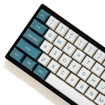 Maxkey keycaps green-white SA profile beschikbaar voor biedingen