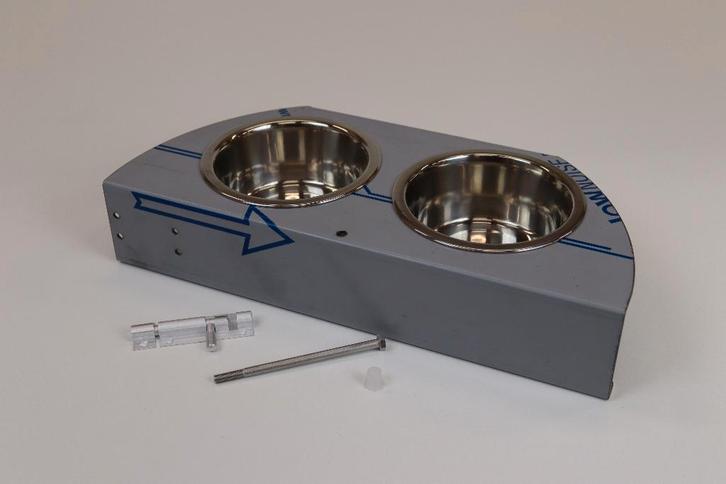 2 baks draaiplateau | Voederplateau 2 baks | volière voerbak, Dieren en Toebehoren, Vogels | Hokken en Kooien, Nieuw, Volière