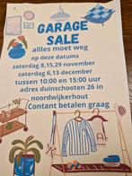 Garagesale zaterdag 29 november van 10.00  tot 15.00 uur, Ophalen, Zo goed als nieuw