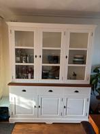 Landelijk witte buffetkast, Huis en Inrichting, Kasten | Buffetkasten, Ophalen, Met deur(en), 150 tot 200 cm, Teakhout