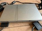 PlayStation 2 slim zilver zie foto’s, Met games, Met 2 controllers, Ophalen of Verzenden, Zo goed als nieuw