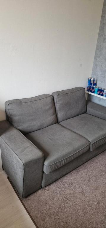 Ikea Kivik twee persoons bank grijs en extra hoezen. - afbeelding 2