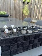 Herenring staal diverse soorten, Sieraden, Tassen en Uiterlijk, Ringen, Overige kleuren, IJzer of Staal, 19 tot 20, Heer