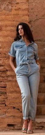 Geisha dames denim jumpsuit, Kleding | Dames, Jumpsuits, Maat 38/40 (M), Geisha, Blauw, Nieuw