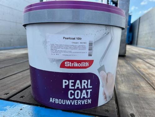 4x Strikolith pearlcoat verf Crème wit RAL 9001 | 10 Liter, Doe-het-zelf en Verbouw, Verf, Beits en Lak, Nieuw, Verf, 5 tot 10 liter