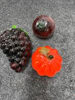 Glazen fruit decoratie, Schaal, Rond, Ophalen of Verzenden, Glas