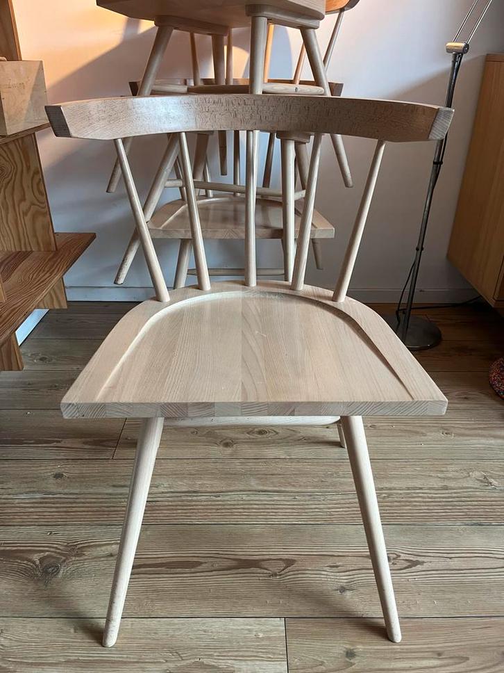 IKEA x Virgil Abloh Stoel - Limited Edition, Huis en Inrichting, Stoelen, Zo goed als nieuw, Vier, Hout, Bruin, Ophalen