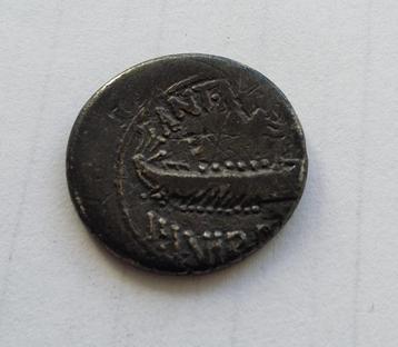 Zilveren Gallo Romeins Munt Denarius Marcus Antonius Legioen beschikbaar voor biedingen