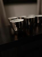 6x theekopje RITUALS | Metallic zilver, Ophalen of Verzenden, Gebruikt, Overige materialen, Minder dan 25 cm
