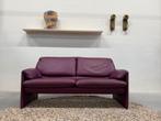 Als nieuw Leolux Bora Beta Bank paars leer Design Bank, Huis en Inrichting, Banken | Bankstellen, Leolux, Tweepersoons, Ophalen of Verzenden